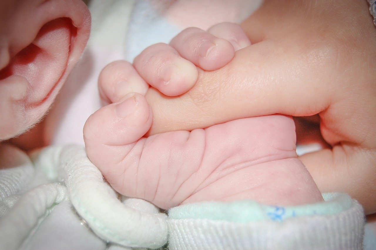 baby, infant, holding